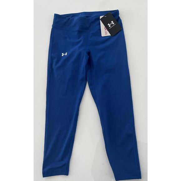 $30 Under Armour Fitted Motion Blue Leggings Girls YXL Athletic - Picture 3 of 3